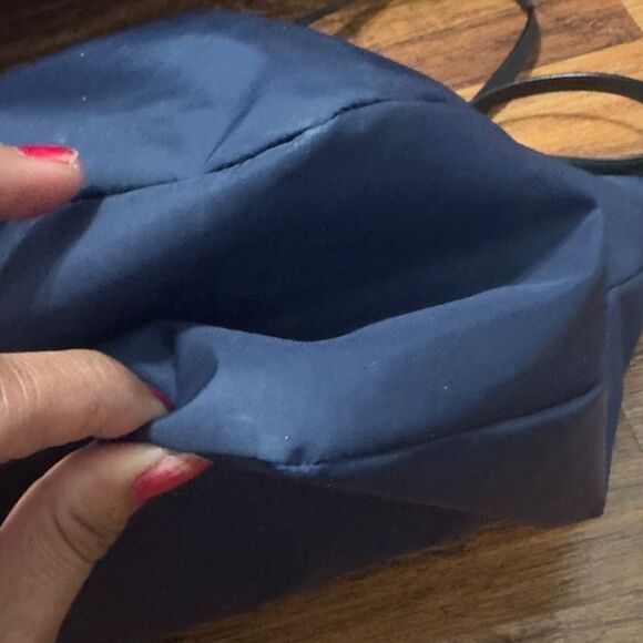 Bally Navy Blue/Black Nylon and Leather Shopper Tote - Picture 12 of 15